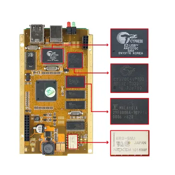 CYPERSS AN2131QC AN2136SC Pentru Renault Clip Diagnostic Instrument Complet de chipsuri Clip V203+ Reprog V191 Aur PCB Puteți Clip 1998-2019