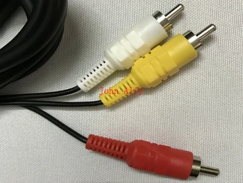 De vânzare fierbinte 200 buc/lot Negru 1.8 M Composite RCA AV Cablu Stereo Composite Audio-Video-TV Cablu Adaptor Pentru Sega Dreamcast