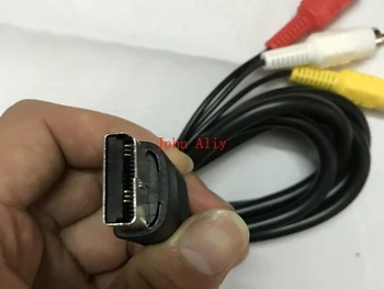 De vânzare fierbinte 200 buc/lot Negru 1.8 M Composite RCA AV Cablu Stereo Composite Audio-Video-TV Cablu Adaptor Pentru Sega Dreamcast