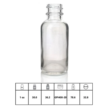 12pcs 1 Oz 30ml Flacon Picurător din Sticlă Clară cu ochi de sticla dropper pipete pentru uleiuri esențiale de argan e lichid gol reîncărcabile