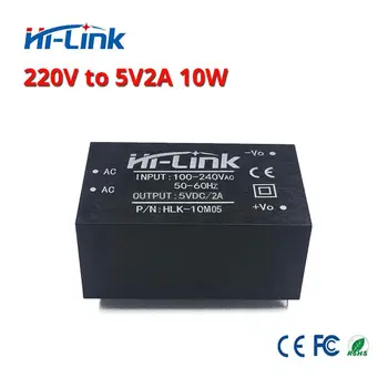 Transport gratuit 10buc 220v 5V/ 10W 2A AC DC izolat de comutare pas în jos modul de alimentare AC DC converter nomu hlk-10M05