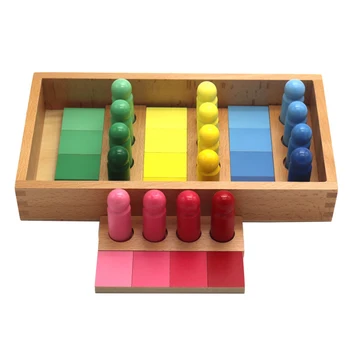 Montessori Blocuri de Culoare de Potrivire Joc pentru Copii de Educație Timpurie Jucării pentru Băieți și Fete, Copii Cadou de Crăciun