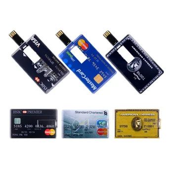 Usb Flash Drive 32gb HSBC Card de Credit American Express Master Carduri Visa Pen Drive Memory Stick U Disc 64GB 128GB Pendrive Cadou