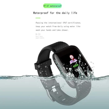 116 Plus Ceas Inteligent 1.3 Inch Tft Culoare Ecran rezistent la apa Bratara Sport Fitness Tracker Activitate Smart Watch Pentru IOS Android