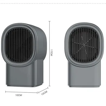 Reîncărcabilă Desktop Portabil Lamă Ventilator Electric Reglabil rapid Ventilator de încălzire de economisire a energiei de încălzire