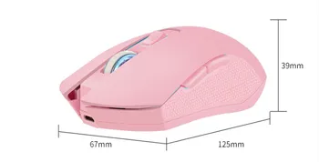 Mouse de calculator Drăguț Fata Gamer Mouse-ul fără Fir Colorat Iluminata Gaming Mouse Mouse Optic Moda Silent Mouse-ului pentru Laptop Apple