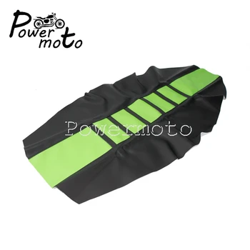 Verde cu Nervuri de Prindere Enduro Dual husa Scaunului Motocross Seat Pad Acoperire pentru Kawasaki KX 100 KX250 KX125 KX85 KLX KLR 110 230 400 RL