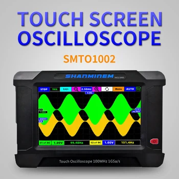 JINHAN Atingeți Ecranul Osciloscopului SMTO1002 2CH 100M/1G Rata de Eșantionare Usb Osciloscoape SMTO1002S 2CH+1CH Generator de Semnal