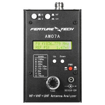 AW07A HF/VHF/UHF de 160 de milioane de Impedanță SWR Antena Analizor de Metru pentru radioamatori Pasionati Instrument DIY