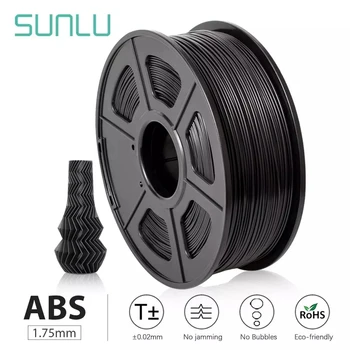 SUNLU ABS Imprimantă 3D cu Filament ABS cu Filament de 1.75 mm Imprimare 3D cu filament Miros Redus Dimensional Precizia +/- 0.02 mm 2.2 KG (1KG)