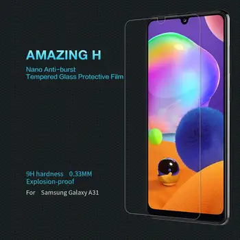 Temperat Pahar Ecran Protector pentru Samsung Galaxy A31 NILLKIN Amazing H Nanometri Anti-Explozie folie protectoare din Sticla