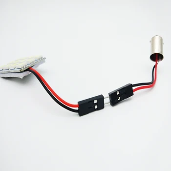 YSY 50PCS BA9S Adaptor Pentru Masina plafoniera LED-uri Auto Lumina de Interior Panou Iluminat Conectori BA9S-Bec de Bază Adaptor