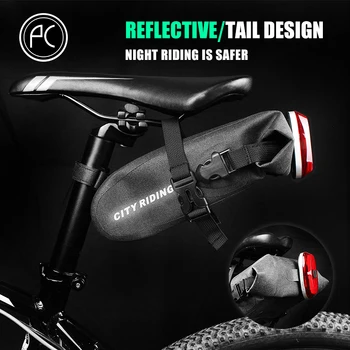 PCycling Bicicleta Geanta Ultralight Coada Șa Sac 1.5 L Impermeabil Loc de Depozitare din Spate Sac de MTB Biciclete Rutier Pungi de Ciclism Accesorii