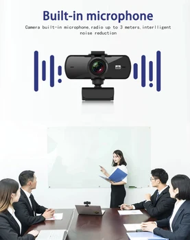 2K Focus Fix HD Webcam Built-in Microfon High-end Video Call Camera Periferice de Calculator Camera Web Pentru PC, Laptop