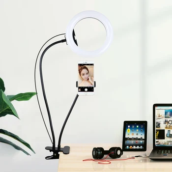 Profesia Studio Foto Selfie De 8 Inch LED Lumină Inel cu Suport de Telefon Stand Inel Lampa Fotografie Ringlight pentru Youtube Stream