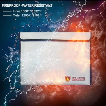 1buc Înaltă Calitate rezistent la apa / de Incendiu / Explosionproof Document Pungă/Sac de Depozitare Caz Pentru Baterie