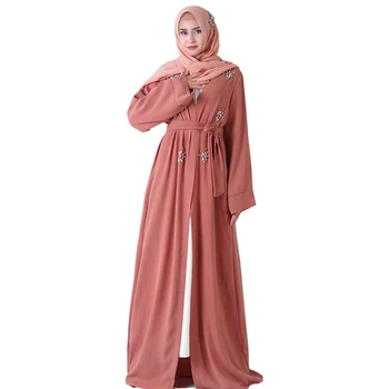 Diamante Abaya Turc Kimono Musulmane Hijab Rochie De Femei Abayas Caftan Arabi Caftan Halat Femme Dubai Elbise Haine Islamice