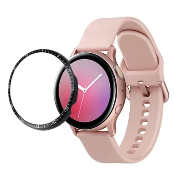 Pentru Samsung Galaxy Watch active 2 40 44mm bezel inel protector Caz acoperire Sport Adeziv Metal bara Accesorii active2 40 44
