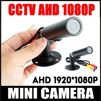 Noul Mini CAMERA CCTV AHD HD 1080P 2MP Starlight Impermeabil Micro Mici Supraveghere antivandal Black Metal Glonț de Securitate