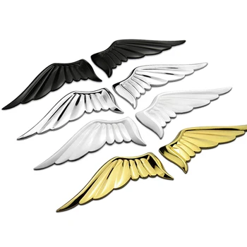 Alb Emblema Unghi Aripa Autocolant Pasăre Vultur Insigna pentru seat ibiza Tesla Abarth Chrysler Corvette Infiniti Auto Accesorii Auto