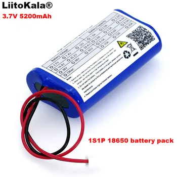 LiitoKala 3.7 V 5200mAh 18650 Litiu Baterie de Pescuit de Lumină LED, Difuzor Bluetooth 4.2 V Urgență DIY baterii+2P plug