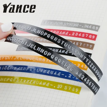 Yance 3pcs Verde Fluorescent 6MM 9MM 12MM Relief 3D Banda pentru Embosare Dymo Label Maker PVC etichete Dymo Banda pentru Motex E101