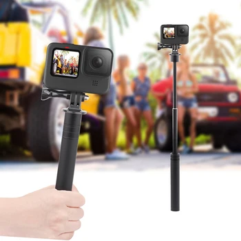 Mâner Suport de Montare Suport Selfie Extensia Stick Portabil Extensibil Selfie-stick Pole Tijă Pentru Gopro Hero9 Osmo de Acțiune aparat de Fotografiat