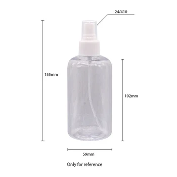 Plastic Spray Atomizor Sticla 250ml Reîncărcabile Gol Rotund Sticle de Pulverizare cu Pompă Atomizor Pentru Ambalaje Cosmetice 24pc/lot