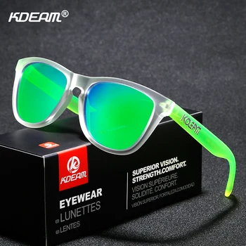 KDEAM Trend-setare TR90 Bărbați ochelari de Soare Polarizati-o gamă Largă de Culori de Ochelari de Soare Sport de Lux Cadru Unisex Cu Cutie de Colectare