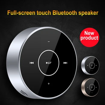 A6 Stereo Bluetooth Portabil în aer liber Bass Wireless Difuzor Mini Plug-in Card cu Ecran Tactil de Oțel de Tun 3d Live Sunet Difuzor