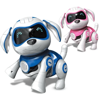 Câinele Robot Electronic pentru animale de Companie Jucării Wireless Catelul Robot Inteligent Senzorul de Mers pe jos Vorbesc de la Distanță Câinele Robot de Companie Jucărie pentru Copii Băieți Fete P