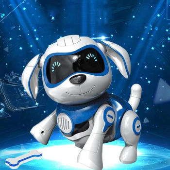 Câinele Robot Electronic pentru animale de Companie Jucării Wireless Catelul Robot Inteligent Senzorul de Mers pe jos Vorbesc de la Distanță Câinele Robot de Companie Jucărie pentru Copii Băieți Fete P