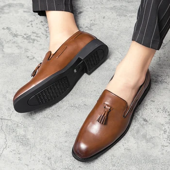 Canaf Barbati Casual Pantofi Respirabil Piele Mocasini Rochie Office Pantofi Pentru Bărbați De Conducere Mocasini De Dimensiuni Mari Alunecare Pe Pantofi De Moda