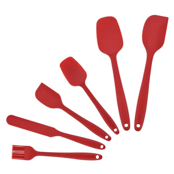 6/buc crema de silicon spatula set All-inclusive spatula de silicon de Copt instrument de ulei set perie tort unt spatulă bucătărie tort instrument