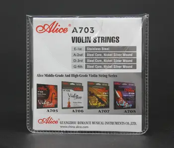 5 Seturi De Mult Alice Din Oțel Inoxidabil Bază De Nichel Argint Corzi De Vioară A703