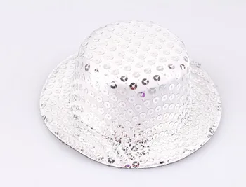 13Cm Înaltă Calitate Sequin Mini Pălării de Top Bun Fascinator de Bază Fată de Petrecere, articole pentru acoperirea capului Show Accesorii de Par 9Color Marfa MYQH015-2