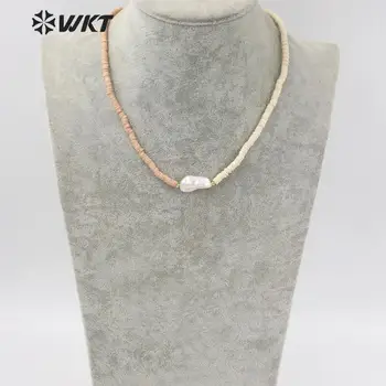 WT-JN130 Uimitoare de mână fire 4mm margele de rasina perla tematice colier lady iubit naturale perla cravată colier cu nisip colo