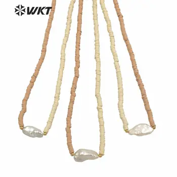 WT-JN130 Uimitoare de mână fire 4mm margele de rasina perla tematice colier lady iubit naturale perla cravată colier cu nisip colo
