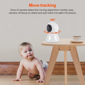 INQMEGA NOI 1080P Camera IP de Interior fără Fir de Securitate Baby Monitor Tuya de Viață Inteligentă Automat de Viziune de Noapte camera de urmărire Survei