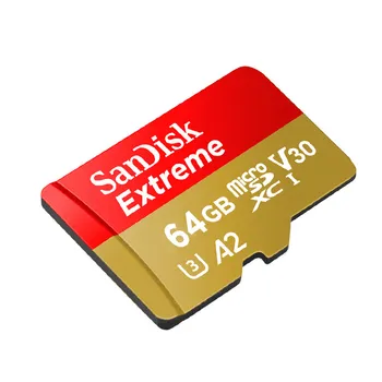 De Brand nou Sandisk EXTREME PLUS microSD UHS-I Card A2 64GB, 128GB, 256GB 400GB U3 V30 160MB / s Class10 flash card de memorie TF Card