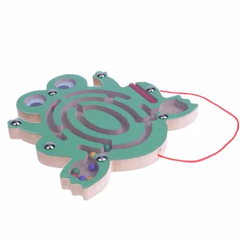 Copil Puzzle Din Lemn Labirint Magnetic Jucarie Broasca Melc Desene Animate Dezvoltarea Intelectuală Puzzle Bord Fată Băiat Cadou De Crăciun