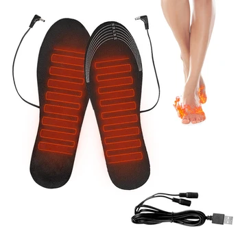 1 Pereche USB Tălpi interioare de Încălzire Electric Picior mai Cald Iarna Lavabil Pantofi Tampoane de Încălzire Pad Șosete Pad de Sport în aer liber Mat Încălzire Pantofi