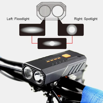 NEWBOLER 4800mAh Biciclete Faruri 1600LM ca Power Bank USB Reîncărcabilă de Biciclete Față de Lumină Impermeabil MTB Biciclete Rutier Lanterna