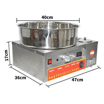 Comerciale din Oțel Inoxidabil de gaz filtru de vată de zahăr DIY vata pe băț mașină de lux periat mașină de vată de zahăr 1 buc