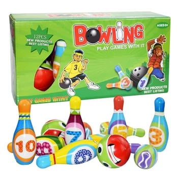 Copiii Solid Set Bowling Jucarie Grădiniță Interacțiune Părinte-copil Interior Sport pentru Copii Balonul în aer liber Jucarii Cadou