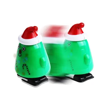 Noi de Craciun un Ceas Sărituri Jucarii pentru Copii Mini Cadou de Crăciun Vintage Moș Crăciun, om de Zăpadă Vânt de Până Jucării pentru Copii Cadou Amuzant