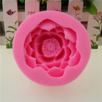 DIY Mare Floare de Lotus Tort Matrite de Silicon Lumânare Mucegai Fondant Cupcake Săpun Bomboane de Ciocolată Decorare Instrument de Copt FQ3403