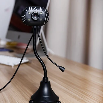 USB Webcam cu Anulare a Zgomotului Microfon 640*480 HD Focus Manual Computer de Camera pentru Video-Conferință Curs Online