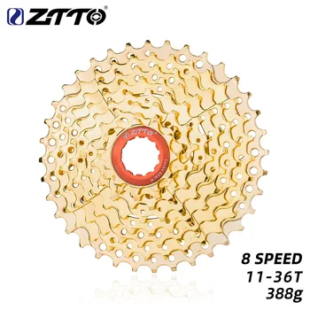 ZTTO Biciclete MTB 8S 24S aur Casetă cu 8 trepte de Viteză 11-36T Pinioane Ușor k7 388g Munte Biciclete Piese pentru M410M360 M310 RD2400