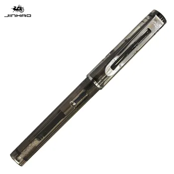 6 BUC Set JINHAO 599 de Lux Stilou 0,5 MM Peniță ABS Transparent Suport Stilou Stilouri de Cerneală pentru Scris Școală și Rechizite de Birou